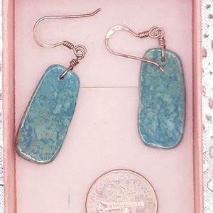 Slabs- Torquise earrings